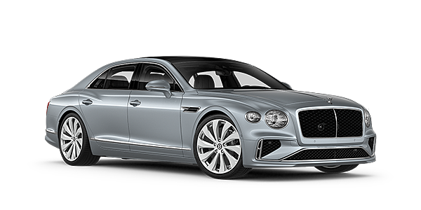 Bentley Tel Aviv New Bentley Flying Spur sedan front three quarter in Silverlake paint