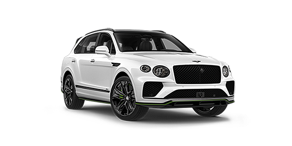 Bentley Tel Aviv Bentley Bentayga Speed SUV in Snow Quartz Pearlescent by Mulliner white paint
